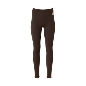 Tracksmith Turnover Tights Leggings Espresso Brown Size Small Back Zip Pocket